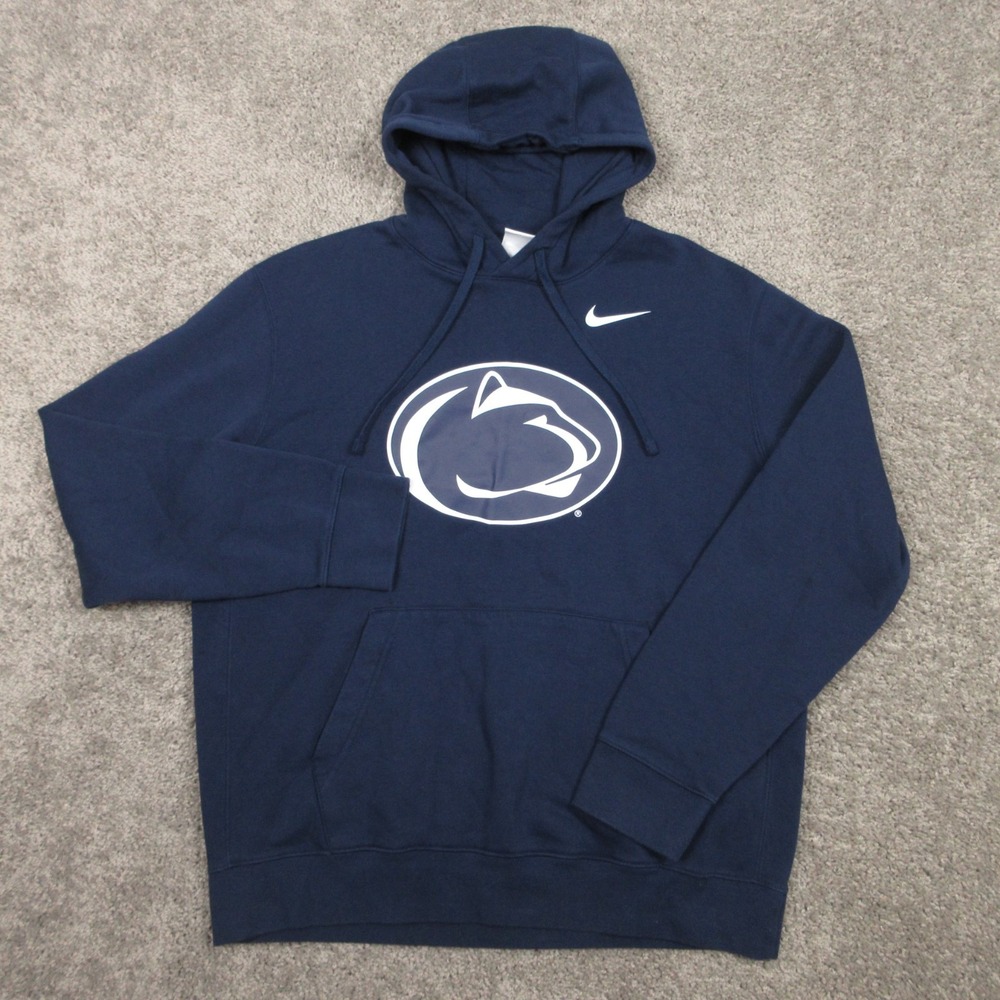 Penn State Nittany Lions Sweater Mens Large Hoodie Sweatshirt Nike Club Fleece